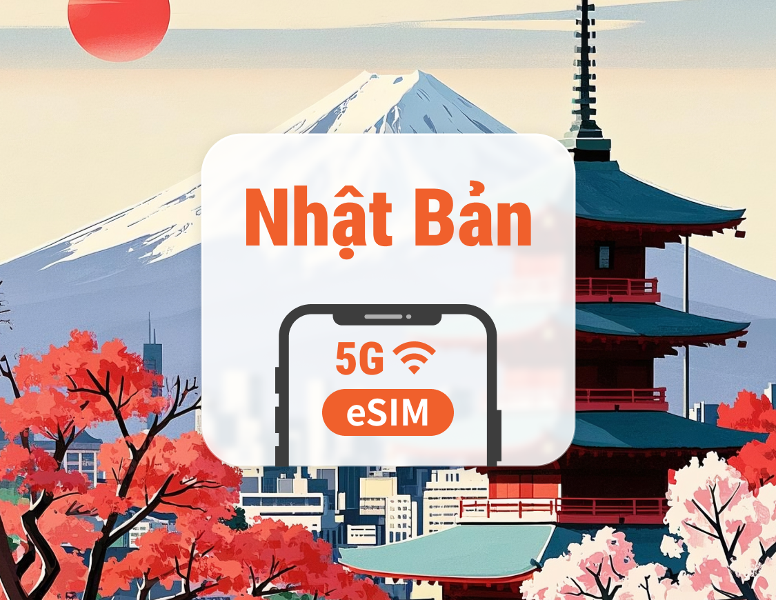 eSIM 5G Nhật Bản | Kết nối kép | ChatGPT | 1–30 ngày | Mã QR tức thì