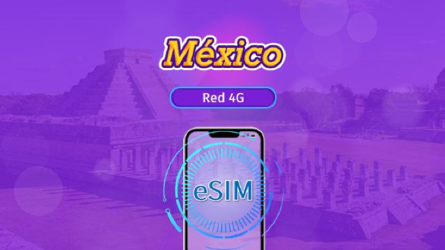 eSIM de México | Compatible con ChatGPT y TikTok | Paquetes diarios/de datos | Facturación por 24 horas | 1-30 días | Código QR
