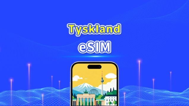 Tyskland eSIM | 5G/4G | Daglig paket/datapaket | 24 timmar | 1-30 dagar | QR-kod