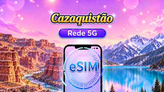 Cazaquistão eSIM 5G | Suporte para Google Maps/TikTok | Pacote diário/de dados | 1-30 dias | Cobrança por 24 horas | Código QR