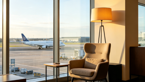 VIP/waiting area pass/lounge at LGW London Gatwick Airport/flight waiting/transfer/rest