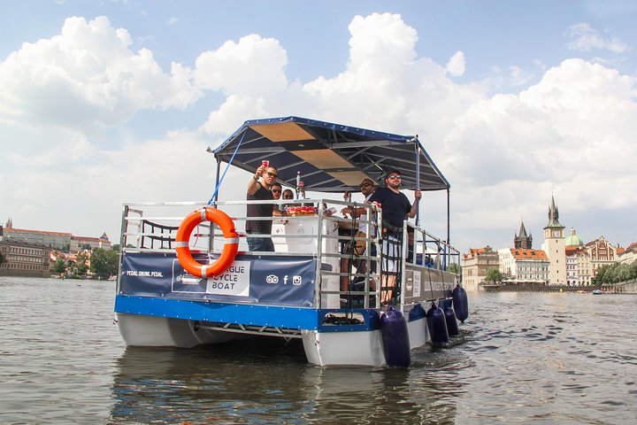 Prague: Swimming Beer Bike on A Cycle Boat