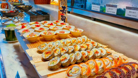 Taichung Sunlight Hot Spring Hotel Hanami Western Restaurant buffet dinner coupon (holiday + NT$100)