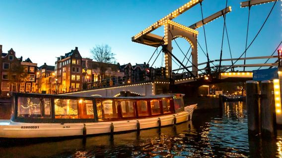 Amsterdam: Flagship Evening Open Boat Cruise