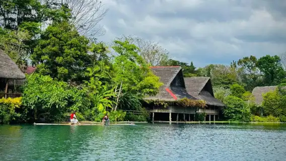 Buffalo City in Manila, Philippines [Pink Church + Music Bull Cart + Waterfall Restaurant + Bamboo Rafting]