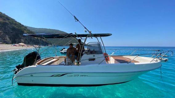 Escursione in barca pelagica7 destinazioni:bevanda+snorkeling+ombrellone️