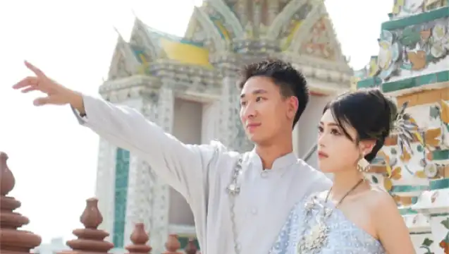 曼谷鄭王廟泰服租賃化妝髮型拍照Thai traditional costume rental