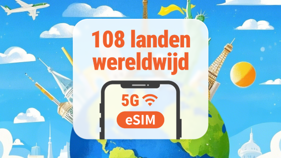 Wereldwijd 108 bestemmingen 5G eSIM | Eén eSIM, wereldwijde dekking | 1–30 dagen | Directe QR-code