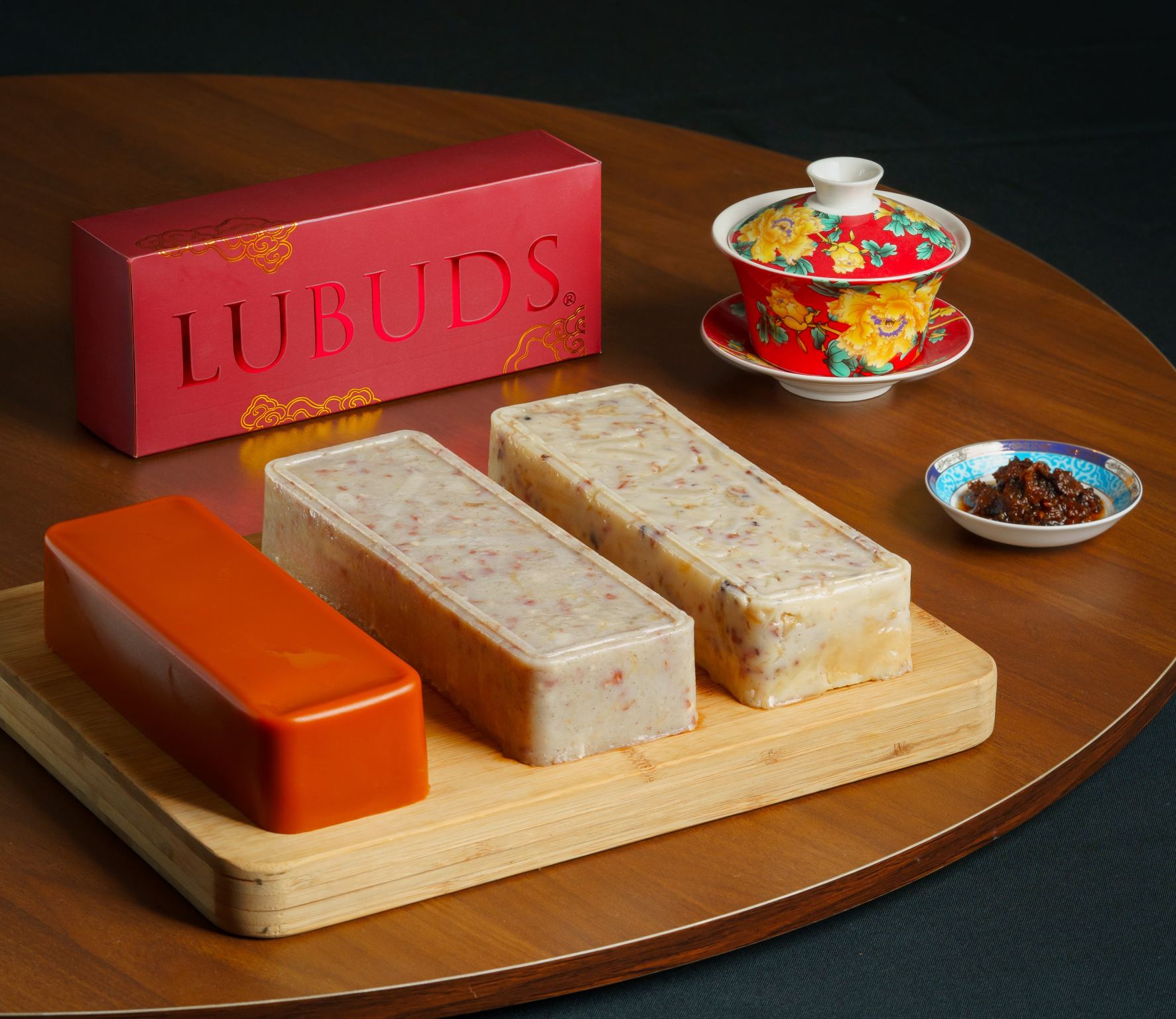 [10% 할인] LUBUDS | 설날 전통 과자 | 생강 흑설탕 코코넛 밀가루 떡/건조 홍합과 육포 무 떡/건조 홍합과 육포 토란 떡 | 여러 지점에서 픽업 가능