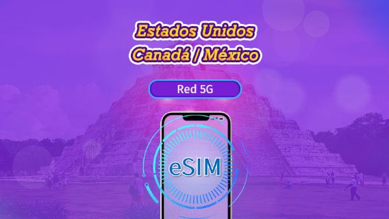 US/Canada/Mexico | 5G/4G eSIM | Day Pass/Total Package | Natural Day Billing | 1-90 days | QR code