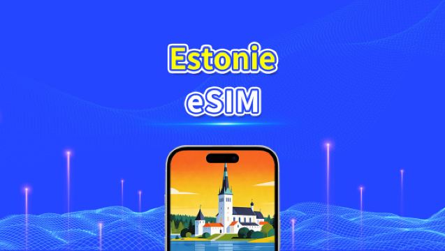 Estonie eSIM | 5G/4G | Forfait données quotidien/total | 1-30 jours | Facturation sur 24 heures | Code QR