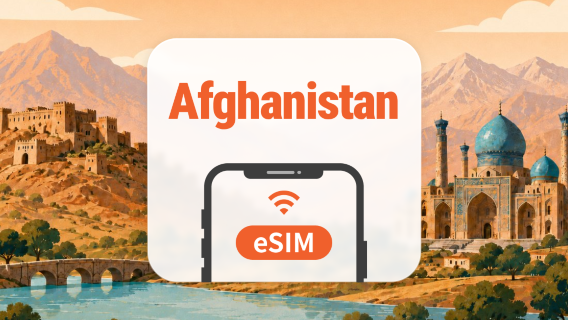 Afghanistan 5G eSIM | Dual Network • All AI & TikTok | 1–30 Days | QR Code