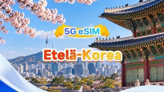 Etelä-Korean 5G eSIM | Kaksoisverkko · Tukee ChatGPT & Google Maps | 500 MB/päivä - yhteensä 50 GB | 1–30 päivää | 24 tunnin järjestelmä | QR-koodi