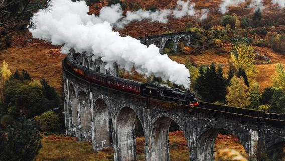 Tagesausflug zum Glencoe-Tal im schottischen Hochland von Edinburgh, Großbritannien + zum Viadukt, einem Drehort von Harry Potter