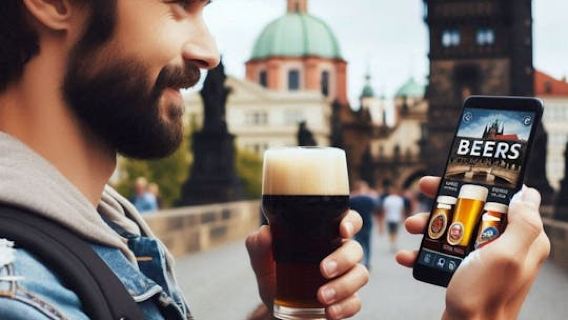 Prague self-guided audio tour with beer exhibition