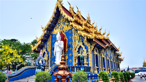 CHIANG RAI Iconic White, Blue Temple, Black House Museum Day Tour with Buffet lunch
