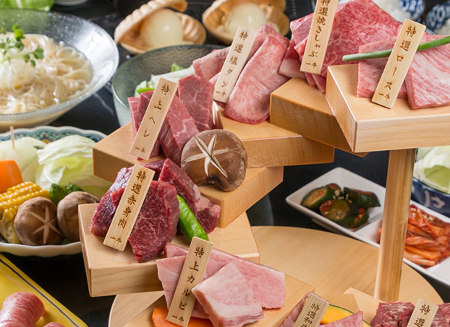 Ushi Toku Butcher Shop - Premium Yakiniku Set Meal Voucher (3 Options to Choose) at Namba Dotonbori Branch