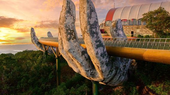 【日本語ガイド選択可】バナヒルズ＆ゴールデンブリッジ プライベート終日ツアー｜ビュッフェランチ選択可 | ダナン発