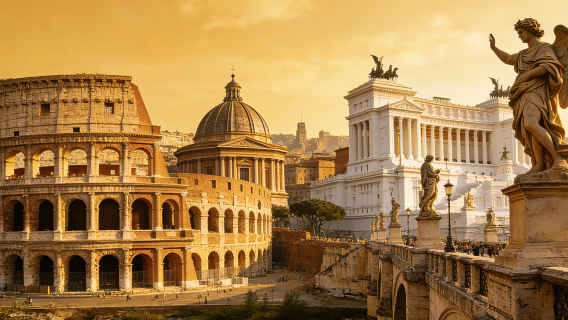 義大利羅馬包車1日遊|競技場+威尼斯廣場+萬神殿+聖天使橋