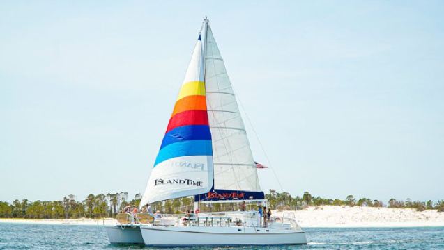 Shell Island Snorkel and Dolphin Catamaran Cruise with Island Time