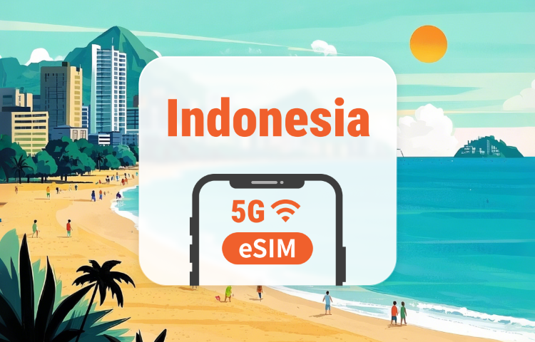 Indonesia 5G eSIM | All 4 Major Networks • All AI & TikTok | 1–30 Days | QR Code