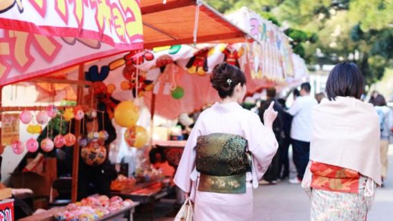ญี่ปุ่นคันไซ | เช่าชุดกิโมโนเรดเฮาส์วาคายามะ (ประสบการณ์พิธีชาและเดินเที่ยวชมปราสาทวาคายามะ)