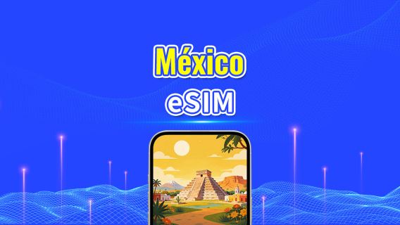 México 5G eSIM | Cobertura multirede | Pacote de dados diário/total | 1–30 dias | Cobrança de 24 horas | Código QR