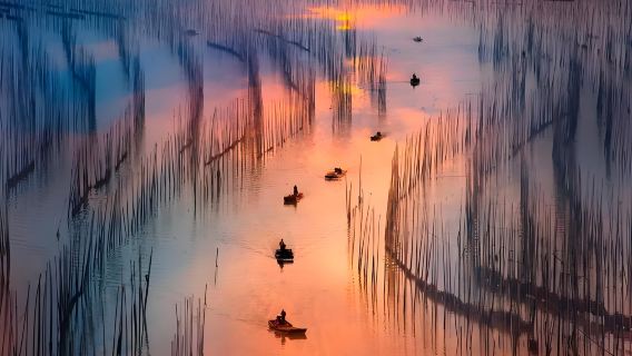福建霞浦沙江S灣一日遊【半月裡、東安魚排、滸嶼澳村上門接送】