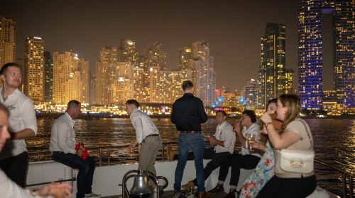 Night Yacht Cruise in Dubai with Bites & Drinks - Sharing Tour Transport Passes 4