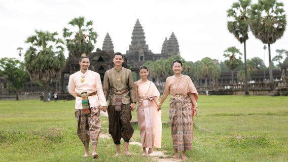 シェムリアップ - クメール伝統衣装着付けツアー - アンコール・ワット