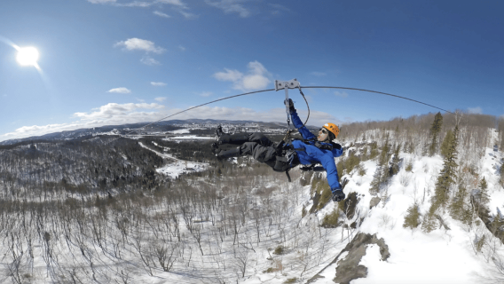 Tyroparc: Via Ferrata Guided Tour and Zipline Combo Ticket