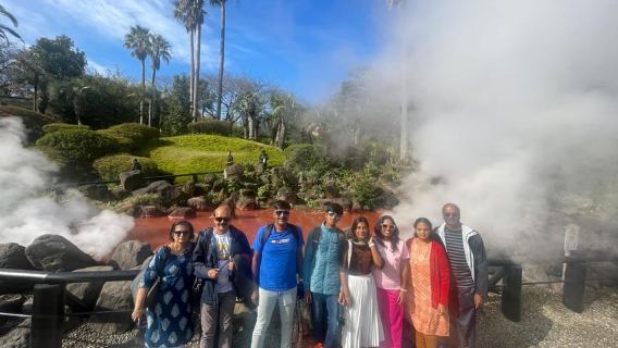 tour riêng đến Beppu, thị trấn suối nước nóng tốt nhất thế giới.