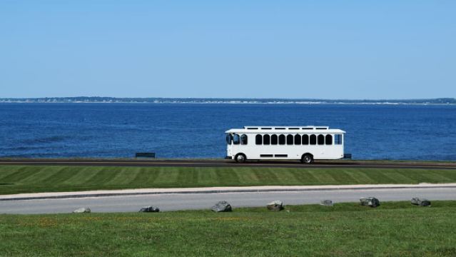 90 min. schilderachtige Newport sightseeingtrolleytour met commentaar