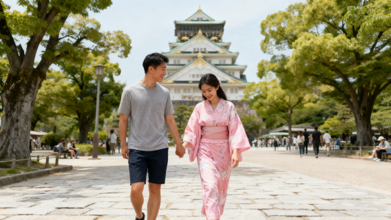 日本大阪無量壽寺大阪別院Trip Moments【跟拍攝影親子照情侶閨蜜兒童跟拍家庭旅拍】