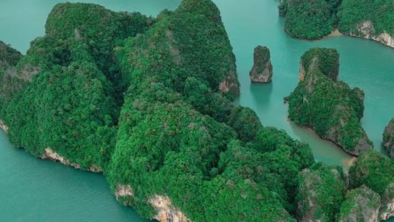 excursión de un día a la bahía de Phang Nga [Recorrido a la personas mayores/ lancha pirata imperdible en temporada de lluvias]