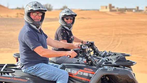 Merzouga Desert Quad Excursion: Best Sunrise or Sunset in 1 Hour!