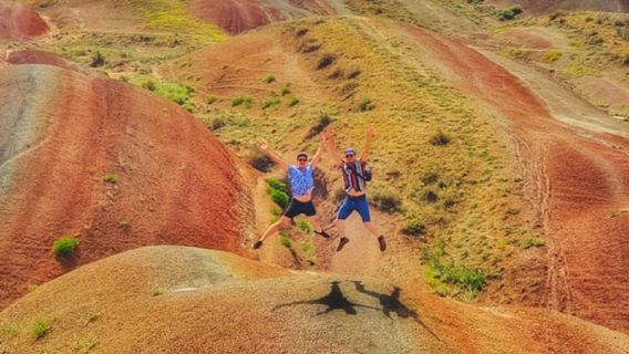 Excursión de un día a David Gareja en Georgia [opción de tour privado/grupo compartido para las Montañas Danxia de colores y el Desierto de David]