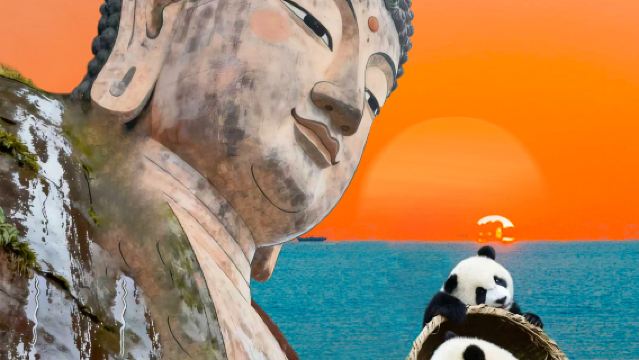 Panda Base + Leshan Giant Buddha One-Day Tour​ 2-8People Intimate Group | All-Inclusive Price | Door-to-Door Transfer