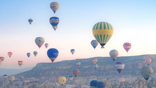 1-day private charter tour of Cappadocia red and green mixed route in Türkiye