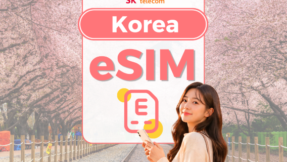 South Korea SKT eSIM | 5G or 4G 100GB Data | Voice & Texts | ChatGPT Full Access | QR code