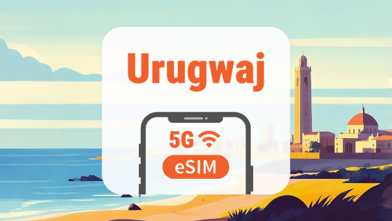 Urugwaj 5G eSIM | Wszystkie AI & TikTok | 1–30 dni | Kod QR