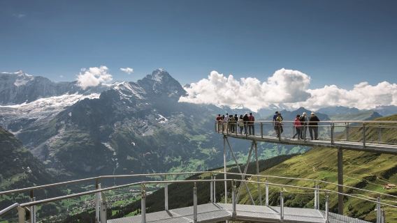 Grindelwald + Interlaken + Lauterbrunnen one-day tour(English Tour)
