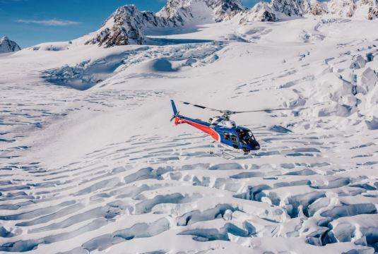 Ikone der Westküste der Südinsel Neuseelands: Helikopterrundflug über den Fox-Gletscher / Helikopterrundflug über den Fox-Gletscher / Gletscher der Westküste Neuseelands-H