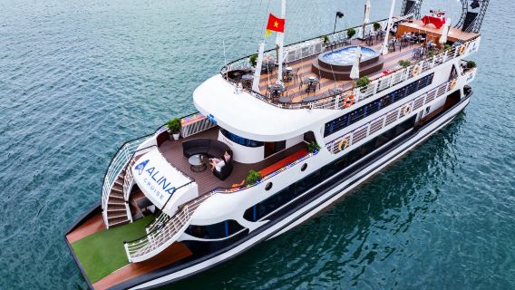 5-Sterne-Luxus-Halong-Bucht-Kreuzfahrt mit ALINA CRUISE inklusive Mittagsbuffet
