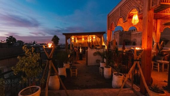 Marrakech: Makan Malam di Atap dengan Pemandangan Koutoubia