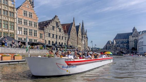 Gand: gita guidata in barca di 50 minuti nel centro medievale