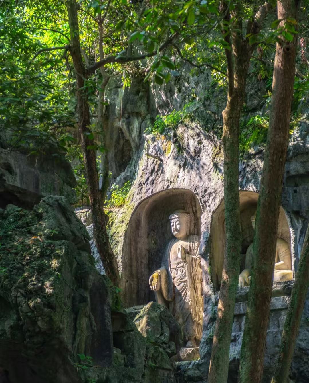 1-Day Hangzhou Zen Landscape Tour: Feilai Peak + Lingyin Temple + West Lake Pleasure Boat + Leifeng Tower