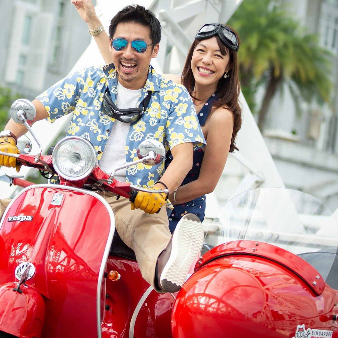 Tour in Vespa nel quartiere Kampong Glam e Civic District a Singapore