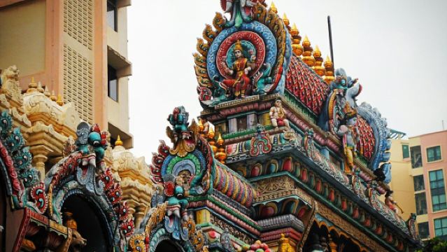 【新加坡景觀一日遊】魚尾獅公園+新加坡濱海灣花園+小印度+聖淘沙