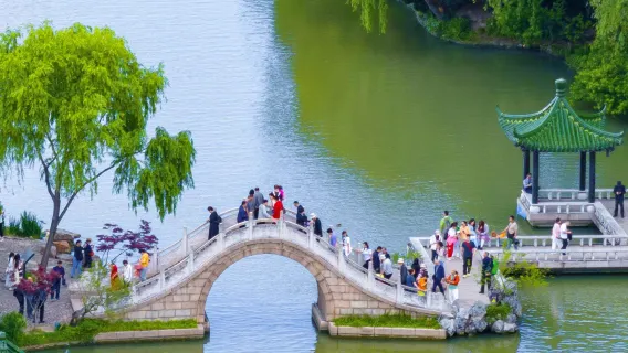 [Foreign Guests Welcome] Full-Day English/Chinese Guide to Yangzhou's Slender West Lake, Daming Temple, Dongguan Street, and Geyuan Garden
